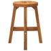Stool Brown 38x38x45 Cm Round Solid Wood Acacia Opttto