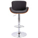 Bar Stool Grey Fabric Xnitik