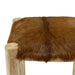 Bar Stool Real Leather And Solid Teak Wood Xaapaa