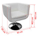Bar Stool White Faux Leather Gl884