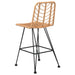 Bar Stools 2 Pcs 45x56x103.5 Cm Pe Rattan and Steel Tokatb