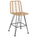 Bar Stools 2 Pcs 45x56x103.5 Cm Pe Rattan and Steel Tokatb
