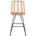 Bar Stools 2 Pcs 45x56x103.5 Cm Pe Rattan and Steel Tokatb
