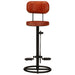 Bar Stools 2 Pcs Black and Brown Real Goat Leather Ttnxop