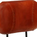 Bar Stools 2 Pcs Black and Brown Real Goat Leather Ttnxop