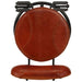 Bar Stools 2 Pcs Black and Brown Real Goat Leather Ttnxop