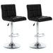 Bar Stools 2 Pcs Black Faux Leather Txtlta