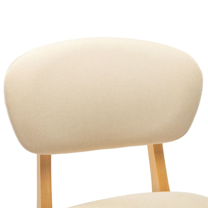 Bar Stools 2 Pcs Cream Fabric Xnktlk
