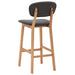 Bar Stools 2 Pcs Dark Grey Fabric Xnktln
