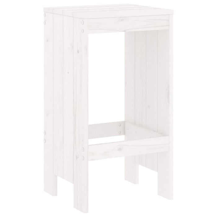 Bar Stools 2 Pcs White 40x36x75 Cm Solid Wood Pine Nxptal