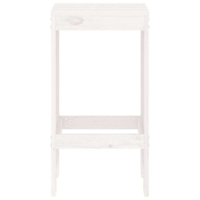 Bar Stools 2 Pcs White 40x36x75 Cm Solid Wood Pine Nxptal