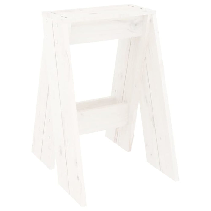 Stools 2 Pcs White 40x40x60 Cm Solid Wood Pine Nxtllp