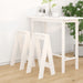 Stools 2 Pcs White 40x40x75 Cm Solid Wood Pine Nxtlib