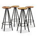 Bar Stools 4 Pcs Solid Reclaimed Wood Gl74056
