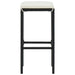 Bar Stools with Cushions 3 Pcs Black Poly Rattan Gl6941