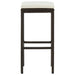 Bar Stools with Cushions 6 Pcs Brown Poly Rattan Gl6881