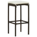 Bar Stools with Cushions 6 Pcs Brown Poly Rattan Gl6881