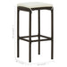 Bar Stools with Cushions 6 Pcs Brown Poly Rattan Gl6881