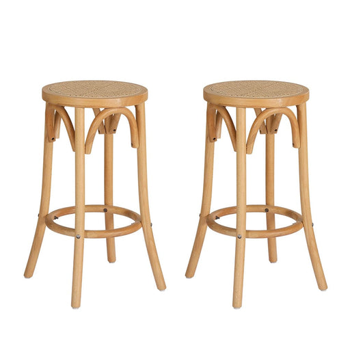 X2 Bar Stools Wooden Stool Counter Chair Kitchen Barstools