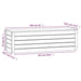 Storage Box 109x36.5x33 Cm Solid Wood Pine Nxtlxa