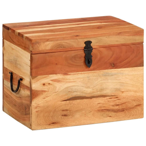 Storage Box 39x28x31 Cm Solid Wood Acacia Ttnanx