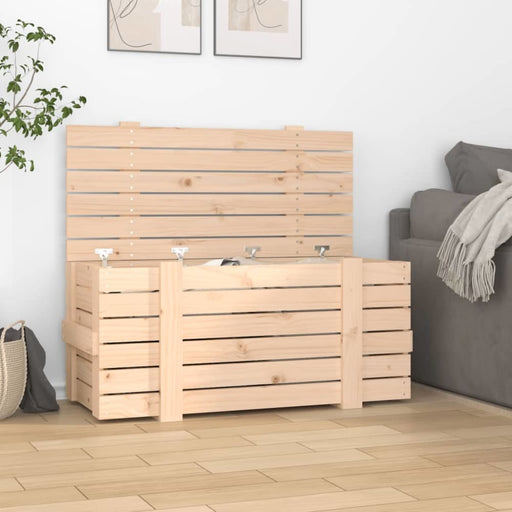 Storage Box 91x40.5x42 Cm Solid Wood Pine Nxakkn