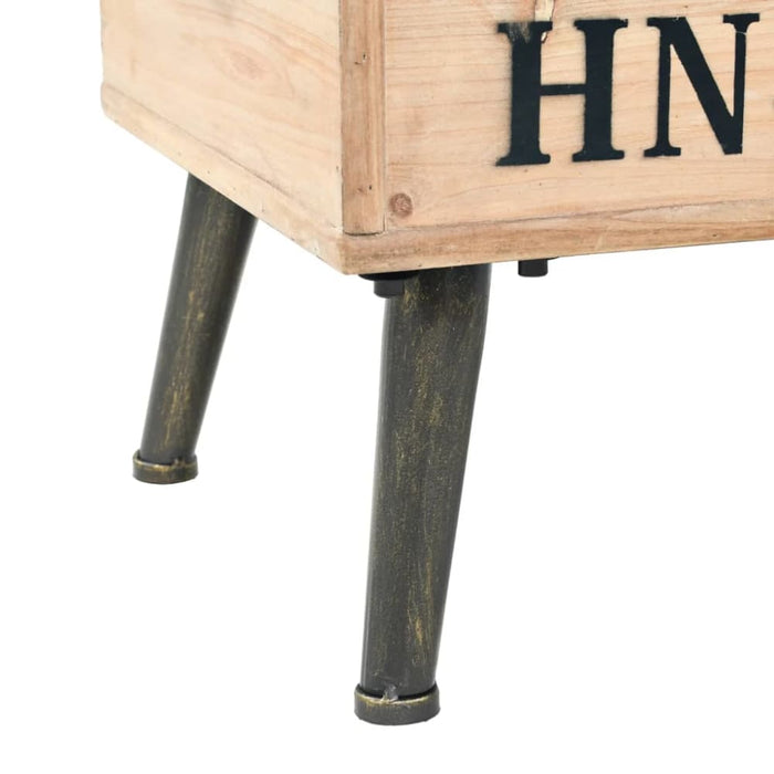 Storage Bench 110 Cm Solid Firwood Ttkxka