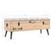 Storage Bench 110 Cm Solid Firwood Ttkxka