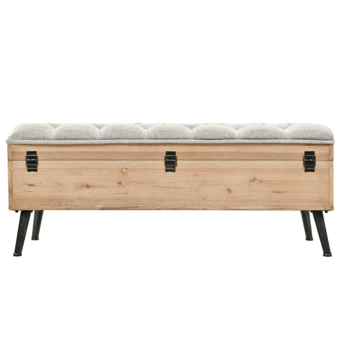 Storage Bench 110 Cm Solid Firwood Ttkxka