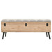 Storage Bench 110 Cm Solid Firwood Ttkxka