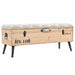 Storage Bench 110 Cm Solid Firwood Ttkxka