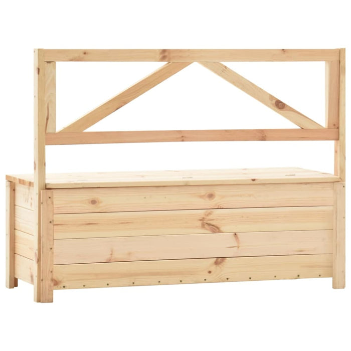 Storage Bench 120 Cm Solid Pine Wood Xnnpna