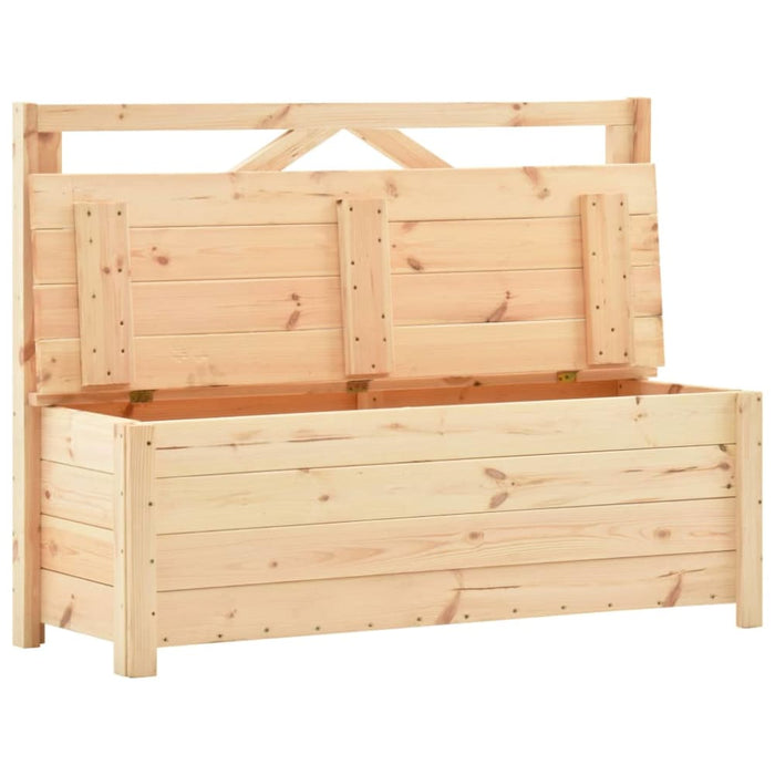 Storage Bench 120 Cm Solid Pine Wood Xnnpna
