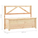 Storage Bench 120 Cm Solid Pine Wood Xnnpna