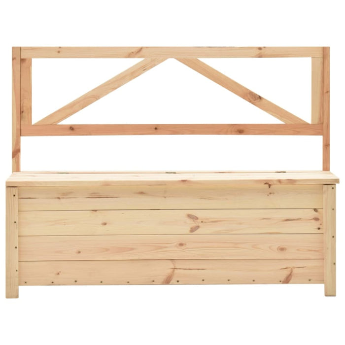 Storage Bench 120 Cm Solid Pine Wood Xnnpna
