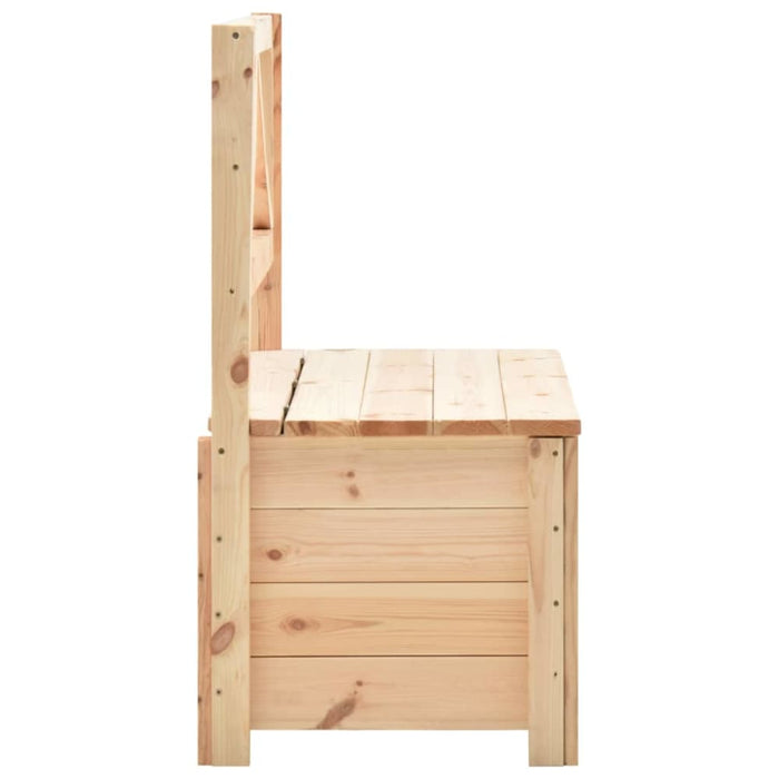 Storage Bench 120 Cm Solid Pine Wood Xnnpna