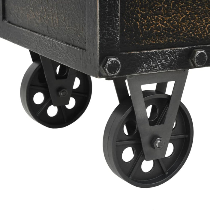 Storage Bench 80.5x41x50 Cm Solid Wood and Artificial