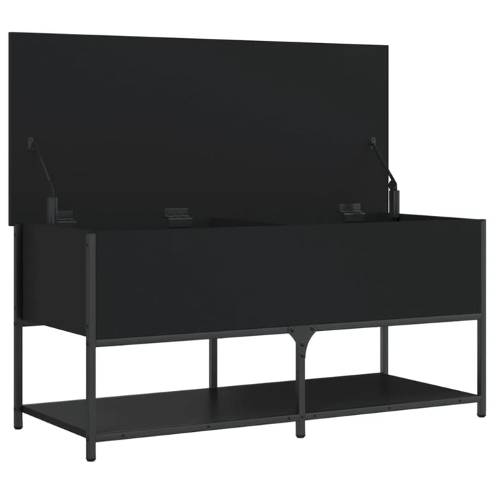 Storage Bench Black 100x42.5x47 Cm Engineered Wood Ntkbxt