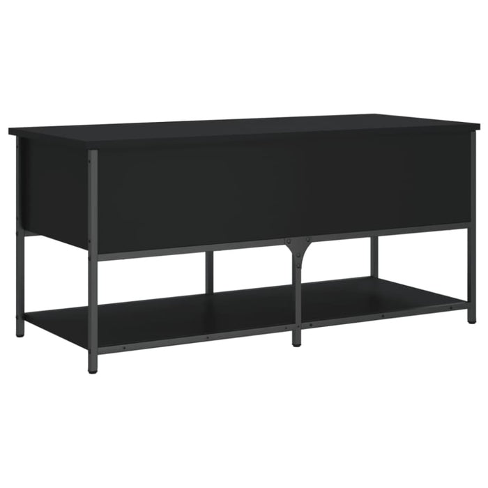 Storage Bench Black 100x42.5x47 Cm Engineered Wood Ntkbxt