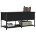 Storage Bench Black 100x42.5x47 Cm Engineered Wood Ntkbxt