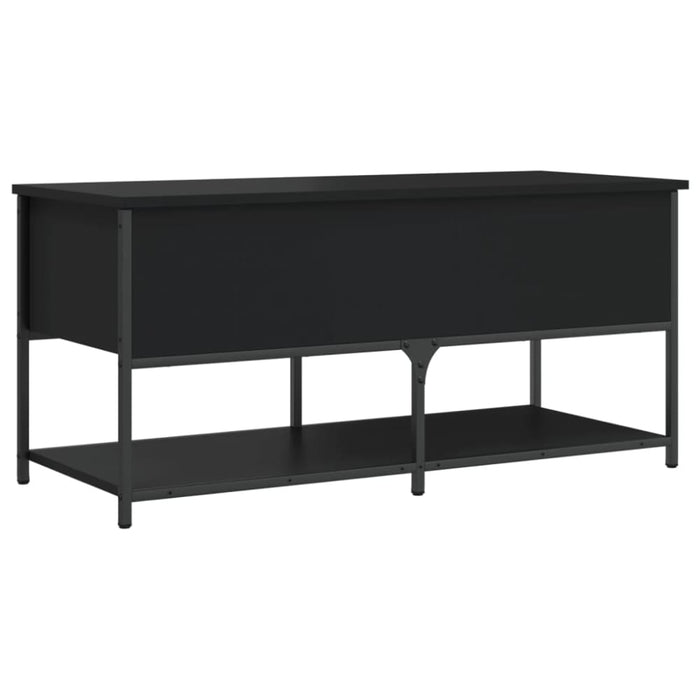 Storage Bench Black 100x42.5x47 Cm Engineered Wood Ntkbxt