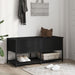 Storage Bench Black 100x42.5x47 Cm Engineered Wood Ntkbxt