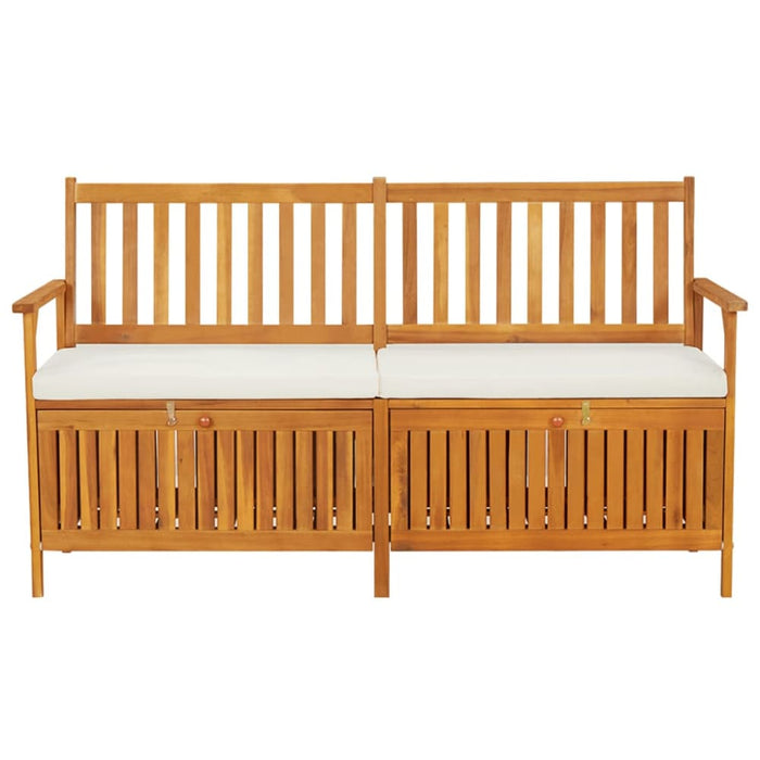 Storage Bench with Cushion 148 Cm Solid Wood Acacia Toliti