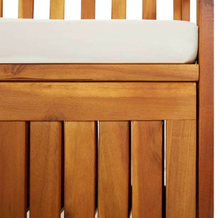 Storage Bench with Cushion 148 Cm Solid Wood Acacia Toliti