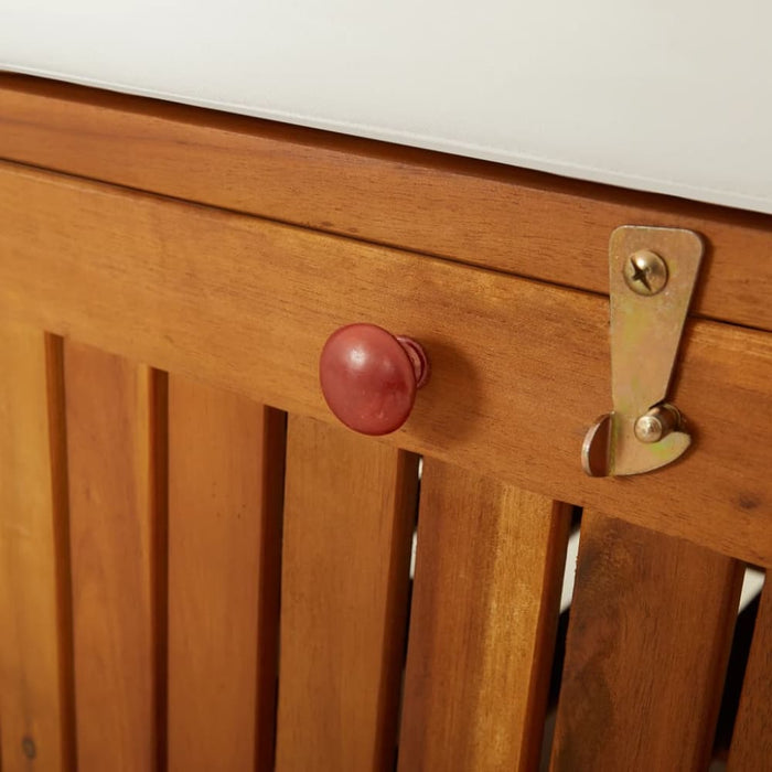 Storage Bench with Cushion 148 Cm Solid Wood Acacia Toliti