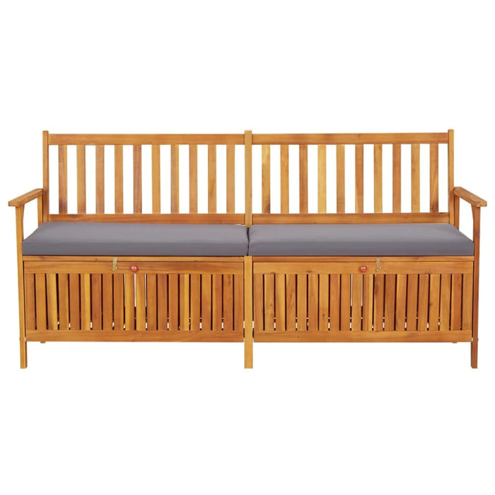 Storage Bench with Cushion 170 Cm Solid Wood Acacia Toliao