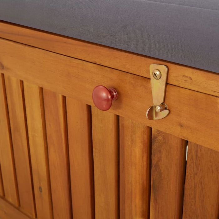 Storage Bench with Cushion 170 Cm Solid Wood Acacia Toliao