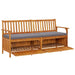 Storage Bench with Cushion 170 Cm Solid Wood Acacia Toliao
