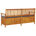 Storage Bench with Cushion 170 Cm Solid Wood Acacia Toliao