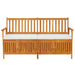 Storage Bench with Cushion 170 Cm Solid Wood Acacia Tolitn